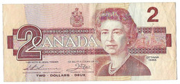 CANADA - 2 DOLLAR 2$ - WYSIWYG - N° SERIALE BBU9687320 - CARTAMONETA - PAPER MONEY - Kanada