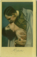 NANNI SIGNED 1910s POSTCARD - RITORNO - SOLDIER KISSING WOMAN - N.26A  (BG1540/20) - Nanni