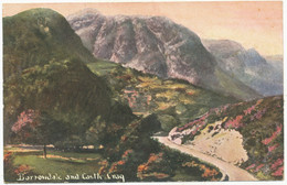 Borrowdale And Castle Crag, 1906 Postcard To Florence Billing, Mount Pleasant Nursery, Higher Compton, Plymouth - Borrowdale