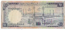 ARABIA SAUDITA - 10 RIYALS - WYSIWYG - N° SERIALE ....... - CARTAMONETA - PAPER MONEY - Saoedi-Arabië