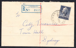 Australia Registered, Postmark Apr 7, 1956 - Storia Postale
