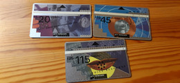 Phonecard Set Netherlands - 107H, 105K, 105F - Public