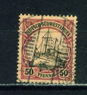 GERMAN SOUTH WEST AFRICA  - 1901 Yacht Definitive 50pf Used As Scan - Colonia: Sudafrica – Occidental