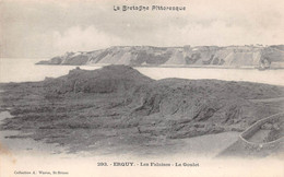 ERQUY    LES FALAISES  LE GOULET BRETAGNE PITTORESQUE  CARTE PIONNIERE WARON - Erquy