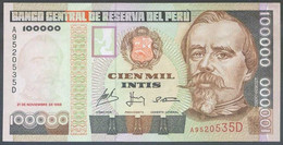 Ref. 6045-6550 - BIN PERU . 1988. PERU 1988 100000 INTIS - Perù