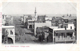 Cpa Egypte, Port Said ,Village Arabe - Port-Saïd