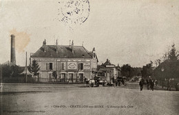 Châtillon Sur Seine - Avenue De La Gare - Café Restaurant Hôtel De La Gare - Diligence Attelage - Chatillon Sur Seine