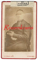 Oude Foto CDV Karton Portrait Carte De Visite Priester Pretre Pastoor August Rombaut St Sint Nikolaas Niklaas Waas - Unclassified