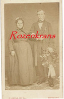 Oude Foto CDV Karton Portrait Carte De Visite Photographe Loutre Sel Bruxelles Fotografie Coupe Old Photo 19e 19de Eeuw - Non Classés