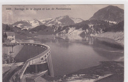 Lac De Montsalvens, Barrage. Année De La Mise En Service. Wymann Confiseur à Broc Envoie Une Image Du Nouveau Lac - Broc