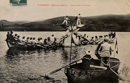 St Ferréol - Montagne Noire - Les Joutes Sur Le Lac - Combat Jeux - Bateau L’escargot - Saint Ferreol