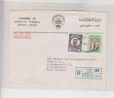 KUWAIT Registered Cover To Germany Ministry Of Public Works - Koweït