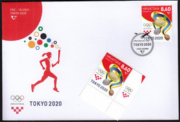 Croatia 2021 / Olympic Games Tokyo 2020 / Medals / MNH Stamp + FDC - Estate 2020 : Tokio