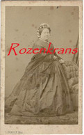 Oude Foto CDV Karton Cabinet Portrait Carte De Visite Photographe Francq Paris Femme Women Costume Old Photo 19e Siecle - Zonder Classificatie