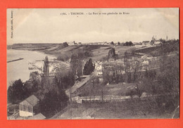 DHA-09  Thonon Le Port Et Vue Générale De Rives.  Circulé En 1908 Avec Timbre Suisse - Thonon-les-Bains