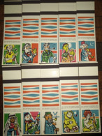 30 Carteiras / Caixas De Fósforos,  Old Empty And Open Wallet Boards / Matchboxes, Caricaturas " - Zündholzschachteln