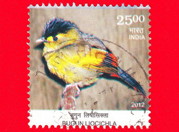 INDIA - Usato - 2012 - Uccelli - Birds - Liocichla Bugunorum - La Liocicla Dei Bugun - 25.00 - Gebraucht