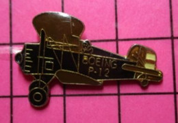 1017 Pin's Pins / Beau Et Rare / THEME : AVIATION / AVION BIPLAN US AIR FORCE ANNEES 30 BOEING P-12 - Avions