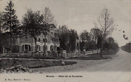 Brunoy (Essonne) Hôtel De La Pyramide, Route De Melun - Edition E. Ray, Mercerie - Carte A. Berger Vernie - Hotels & Restaurants