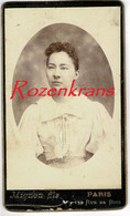 Oude Foto CDV Karton Cabinet Portrait Carte De Visite Photographe Mignon Fils Paris Vieille Femme Fille Girl Photo - Unclassified