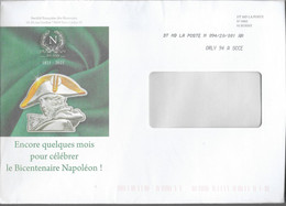 Enveloppe Destinéo : Bicentenaire De Napoléon. (Voir Commentaires) - Brieven En Documenten