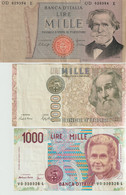 42*-Cartamoneta-Banconota-Italia Repubblica-59 Pezzi L.1000-Verdi(x10)-M.Polo(x39)-Montassori(x10)-Circolate - 1000 Lire