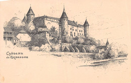 Château De Grandson - Litho Meltzer  - Cachet 1906 - Grandson