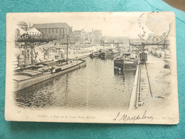 Delcampe - 20099) PARIS VUE SUR LE CANAL SAINT MARTIN VIAGGIATA PICCOLI DIFETTI BOLLO STRAPPATO - Paris (10)