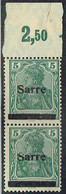 SAAR 1920 Mi 4 Block Of 2 M - Blocs-feuillets