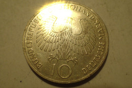 10 Mark Allemagne / Germany 1972 JO - Jeux Olympiques / Olympic Games - Munchen Munich - Argent / Silver SUP - Verzamelingen