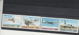 Burkina Faso 1985 Yvert Série 647 Et 648 + PA 286 Et 287  ** Neuf Sans Charnière - Avions - Burkina Faso (1984-...)