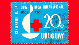 URUGUAY - Usato - 1964 - Cento Anni Della Croce Rossa Internazionale (1863-1963) - Emblema - 20 - Uruguay