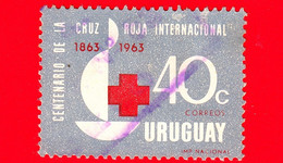 URUGUAY - Usato - 1964 - Cento Anni Della Croce Rossa Internazionale (1863-1963) - Emblema - 40 - Uruguay
