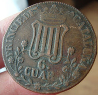 6 Cuartos 1846 Principauté De Catalogne - Provincial Currencies