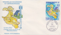 Enveloppe  FDC  1er Jour   NOUVELLE CALEDONIE   Energie  Solaire  Au  Service  Des  Communications   1978 - FDC