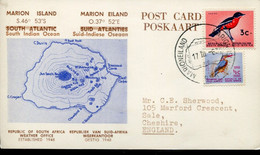 RSA - Republik Südafrika - 1st Definitive Issue - Special Occation Card - SANAE - Antarctic Expedition Marion Island - Storia Postale