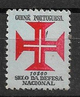 Portugal , Guiné Portuguesa , Defesa Nacional , 10$00 , Revenue Stamp - Unused Stamps