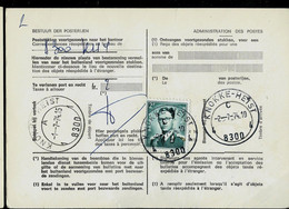 Doc De La Poste N° 965 : Obl. KNOKKE - HEIST  - 4 C 4 - ( 8300 ) Du 02/07/74 - 1953-1972 Brillen