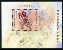 POLAND 2004 Singapore Philatelic Exhibition Block MNH / **.  Michel Block 159 - Unused Stamps