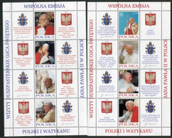 POLAND 2004 Papal Visits Sheetlets MNH / **.  Michel 4109-116 - Nuevos