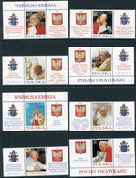 POLAND 2004 Papal Visits Singles MNH / **.  Michel 4109-116 - Nuevos