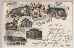 (114848) AK Gruss Aus Cottbus, Mehrbild Litho 1899 - Cottbus