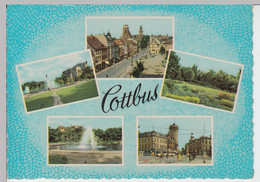(96190) AK Cottbus, Mehrbildkarte, 1963 - Cottbus