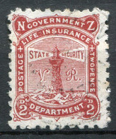 Neuseeland Staatliche Landesversicherung Nr.3 C                 O  Used                   (077) - Fiscaux-postaux