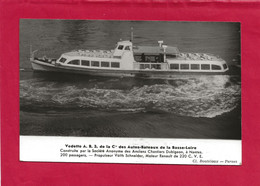 44 NANTES CPA PHOTO VEDETTE  Cie  AUTOS BATEAUX BASSE LOIRE CONSTRUITE  Sie  ANONYME  ANCIENS CHANTIERS  DUBIGEON NANTES - Nantes