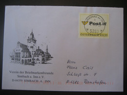Österreich 2003- "Meine Marke" 1. Ausgabe Post.at Auf Brief Gelaufen Von Braunau Nach Ranshofen, MiNr. 2455 - Lettres & Documents