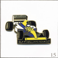 Pin's Automobile - Course / Formule 1 Avec Renault Williams - Sponsor Elf. Estampillé EBC 92. EGF. T814-15 - F1