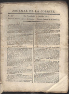 1er Empire - 1811  " Journal De La Corrèze "  Pages 3 à 260 ( Manque Feuille P. 1 Et 2 ), à Tulle , Chez Chirac , Imp. - Documents Historiques