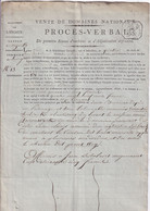 DDZ 895 - Vente De Domaines Nationaux - Dossier Complet 2 Procés-Verbaux + Quittances - Commune De SEEVERGEM (NAZARETH) - 1794-1814 (Période Française)