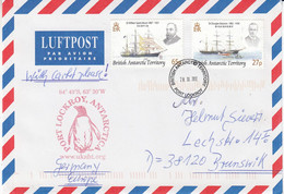 British Antarctic Territorry (BAT) 2012 Cover Ca Port Lockroy 28.01.2012 (F8853) - Covers & Documents